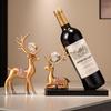 Modernes Hirsch Weinregal Ornament: Kreativer Flaschenhalter im leichten Luxus für Wohnzimmerdekoration