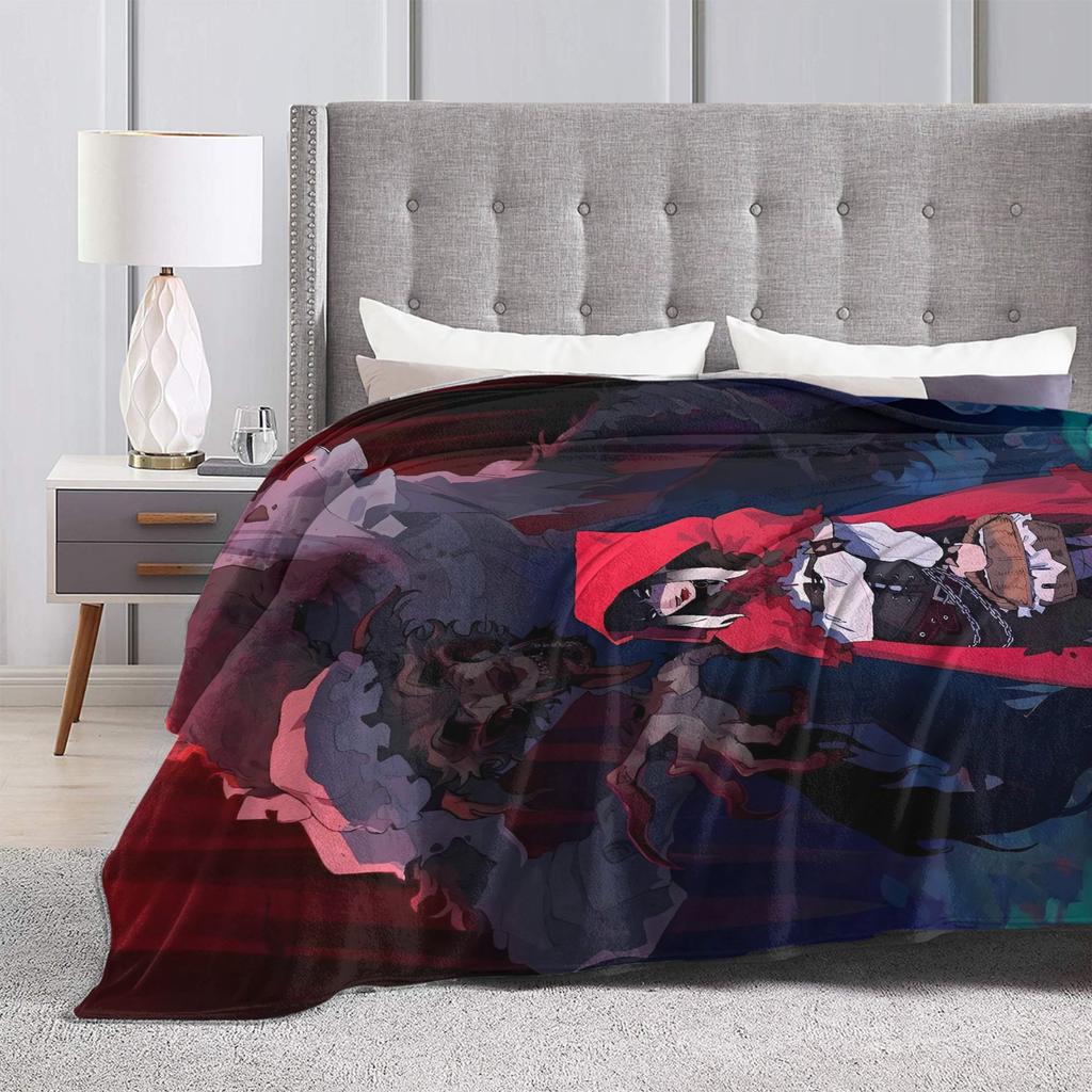 Deads by Daylights Flannel Blanket Soft Bedding Throws for Bedroom Decorative Funny Bedspread Sofa Bed Cover