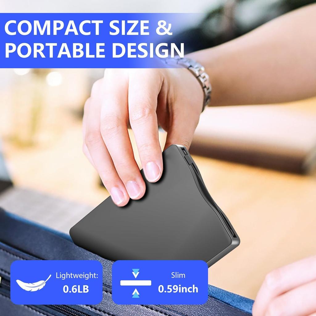 3.5 Inch External Floppy Disk Drive, Portable USB 3.0 Type-C 1.44MB FDD Disk Reader for PC Laptop Desktop Windows 11/10/8/7/XP