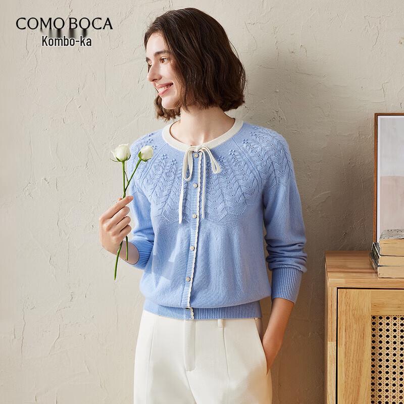 

Kemeng Boka Women s High-End Cashmere Round Neck Cable Knit Cardigan XL