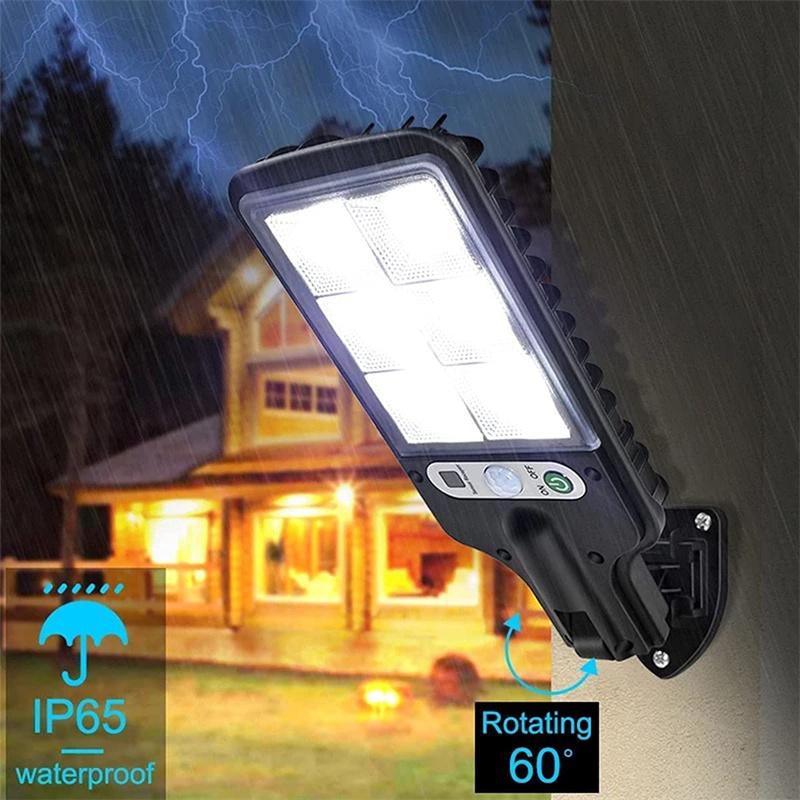 Solar Street Lights Outdoor 108COB LED Solar Lamp 1/2Pack With 3 Lighting Mode Motion Sensor Security for Garden Patio Path Yard
