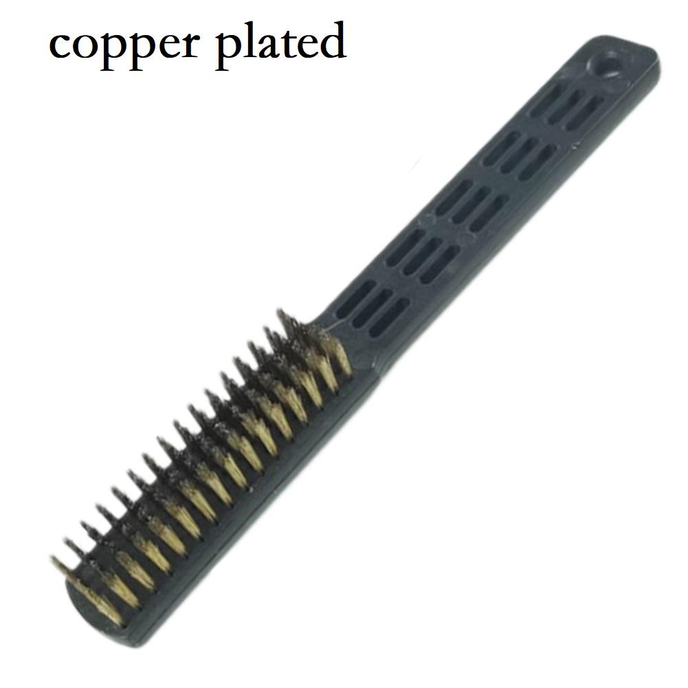 Ergonomic Plastic Handle Hard Bristle Brass Cleaning Brushes Applications Cleaning Tools Ergonomic Plastic Handle