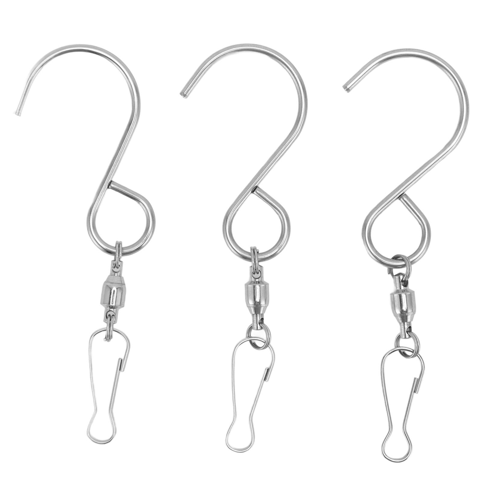 

20pcs Wind S Hook Clips 360 Degree Rotation 304 Stainless Steel Dual Clip Wind Hangers for Plants