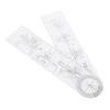 PVC Goniometer Angle Ruler 360 Degree Measure Joints Motion Range for Physical Therapy