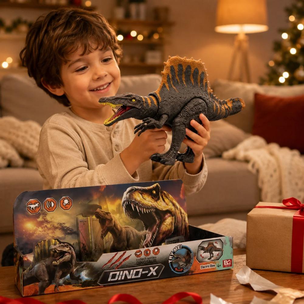 Jurský svět Dino-X Dinosaura Spinosaurus Zvukový a světelný efekt Spinosaurus Elektrický dinosaurus Akční hračka Dárek k narozeninám