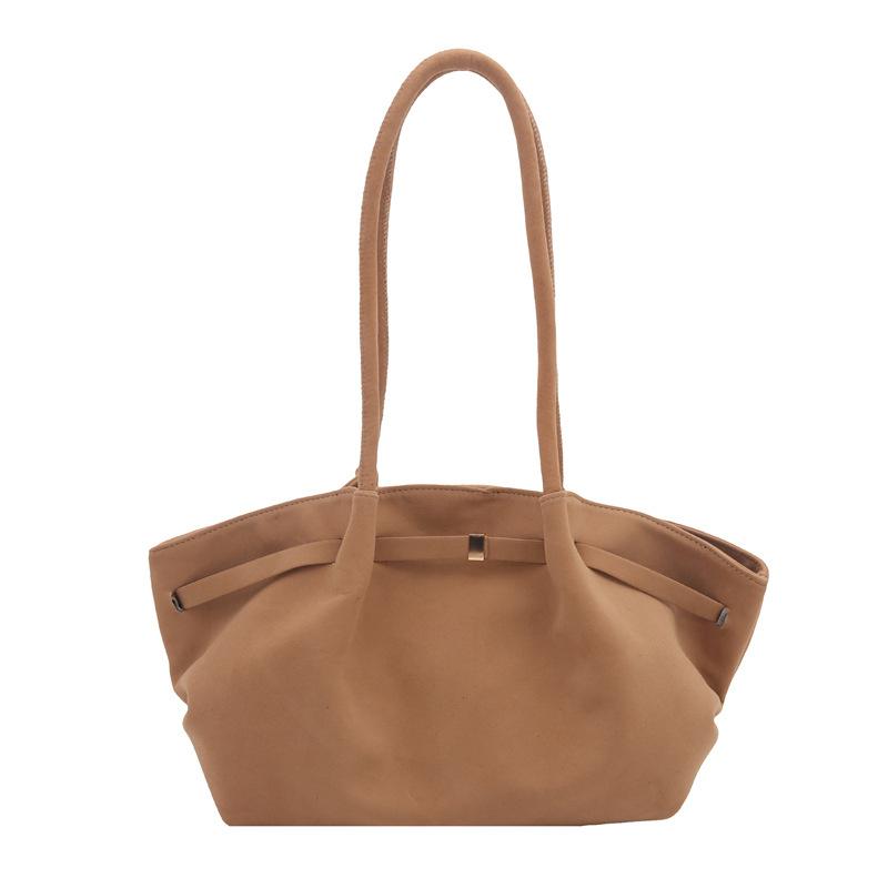 Women Suede Dumpling Tote Bag, Luxury Handbag, Single Shoulder Crossbody Bag