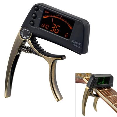 Guitar Tuner Capo 2 IN 1 LCD Screen Zinc Alloy Guitar Capo