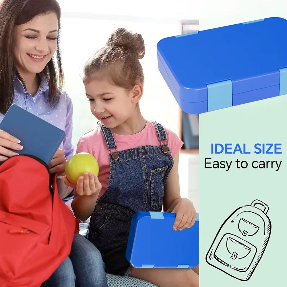 Divided Microwave Oven Bento Box 810ml Leakproof Storage Box Double-layer Food Container