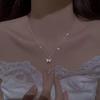 Diamond Butterfly Necklace - Elegant Women's Animal Design Clavicle Chain, Perfect Valentine's Day Gift Pendant