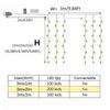 3x1/3x3M LED Vorhang Lichterkette Flexdraht Lichter Girlande für Weihnachten Neujahrsparty Hochzeit Zuhause Garten Terrasse Dekoration