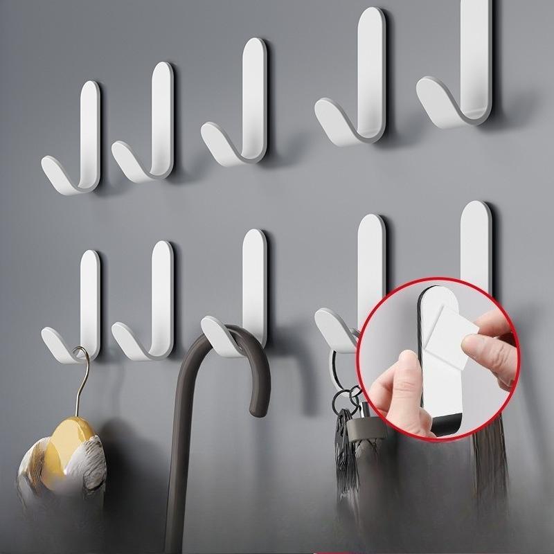 Iron Wall Hook - No-Drill Coat & Hat Hanger for Kitchen/Bathroom - Space Saving