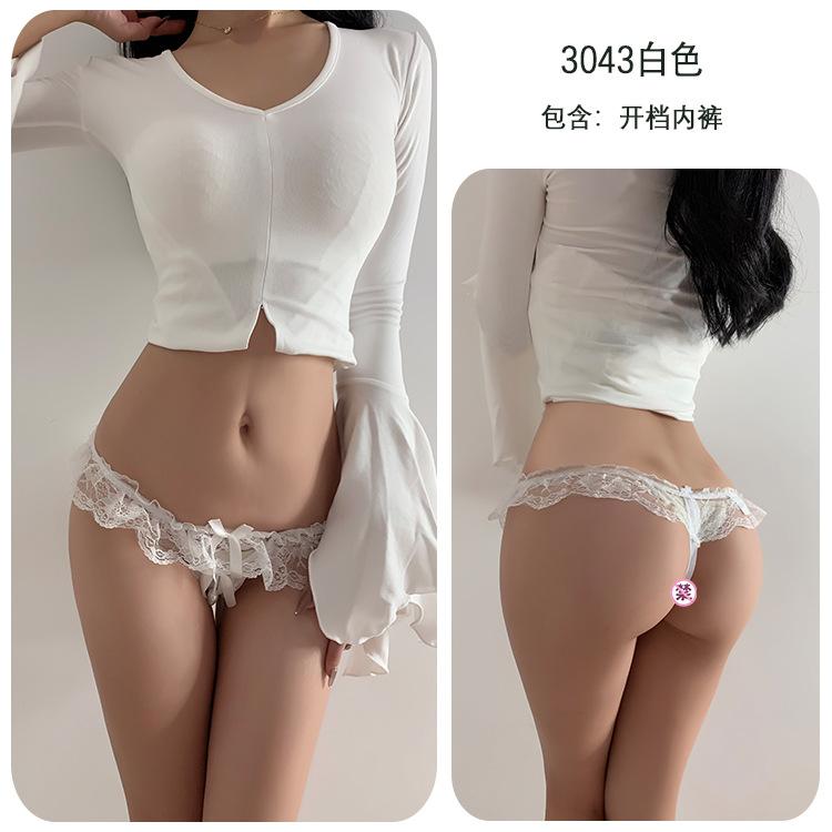 Sex Underwear Sexy Temptation Free T-pants Thong Open Crotch Sex Panties Women's Bed Passion
