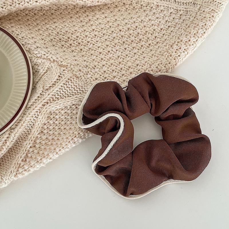 

Корейские резинки-скранчи контрастных цветов, аксессуары для волос, простые эластичные резинки для волос, держатель для хвостика для женщин и девочек, резинки, резинки для волос