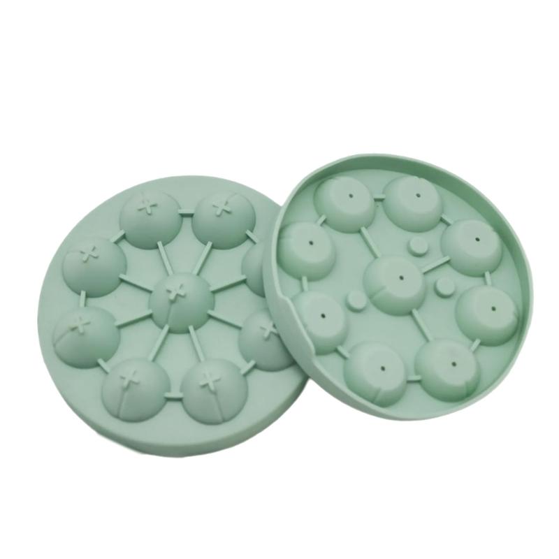 

Peach Shape Ice Cubes Trays 3D Rose Ice Molds Easy to Release for Cocktails Whisky Juice Coffee зелений