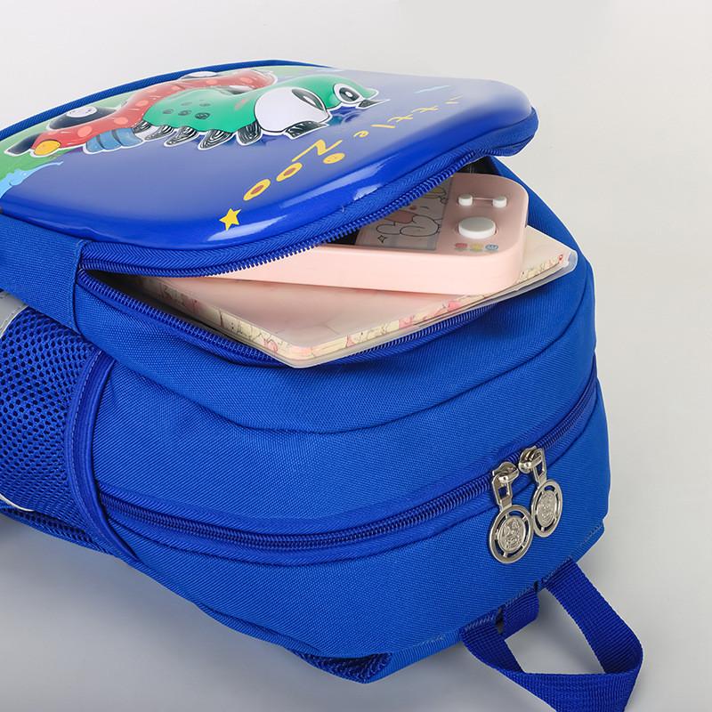 Adorable Cartoon Hard Shell Backpack For Kids With Playful Designs In Blue And Pink
