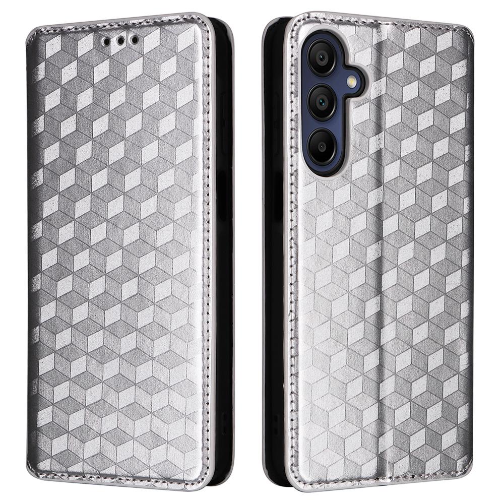 For Samsung Galaxy A16 5G/A16 4G Wallet Case Rhombus Imprinted Leather Phone Cover