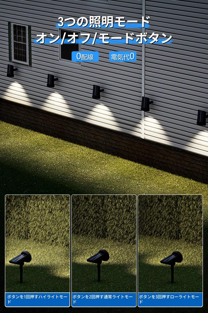 DODOGOD Solar Brightness Automatic Ground Solar No Wiring Automatic Super Easy IP65 Security and Disaster Garden Lighting for Parking Front of and