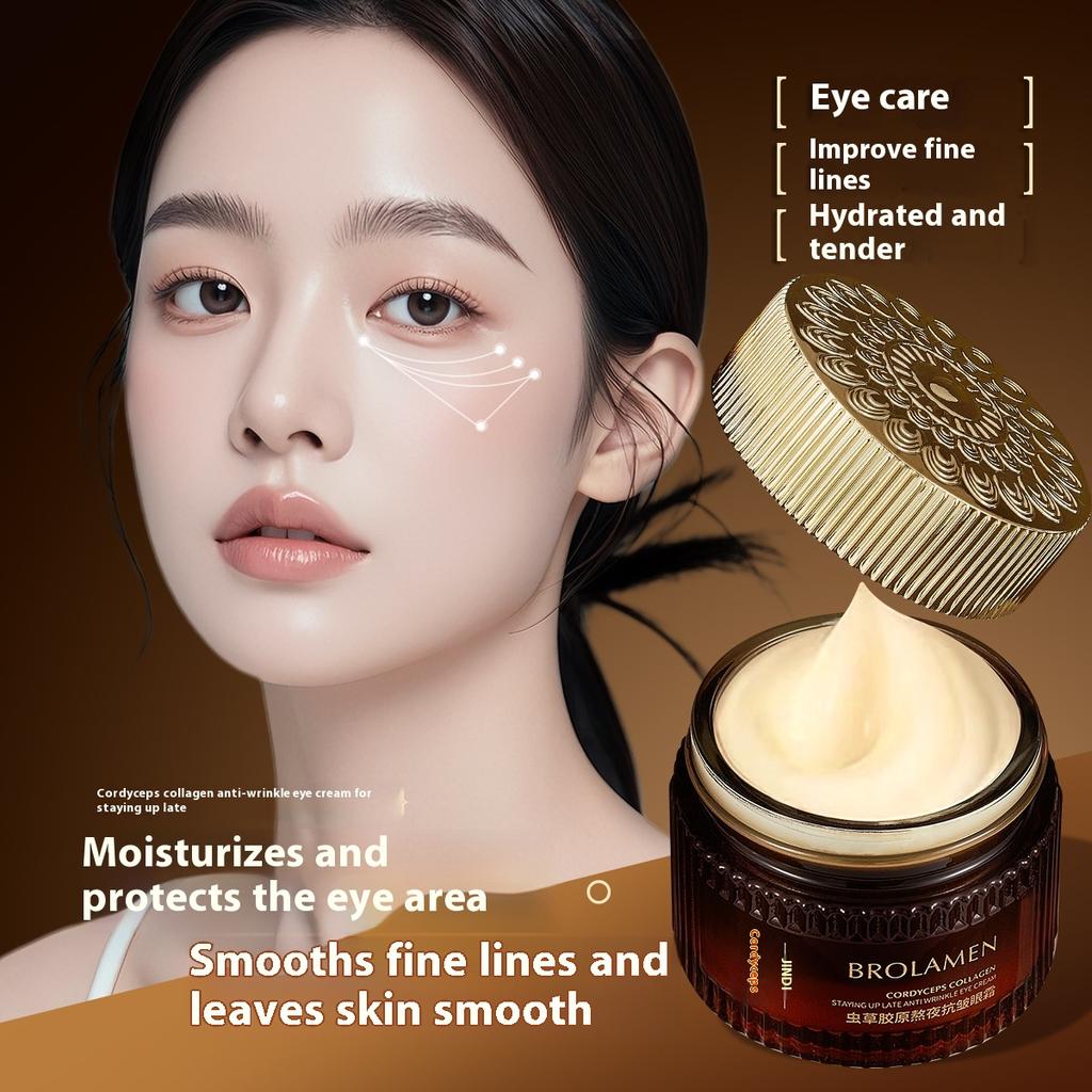 Cordyceps Collagen Anti-Wrinkle Eye Cream Anti-wrinkle Eye Pattern Eye Bag Tightening Fade