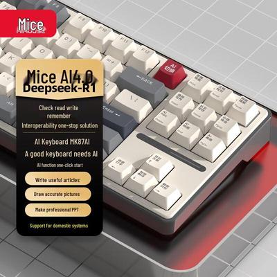 Mairusu MK87 Tri-Mode KI Mechanische Tastatur