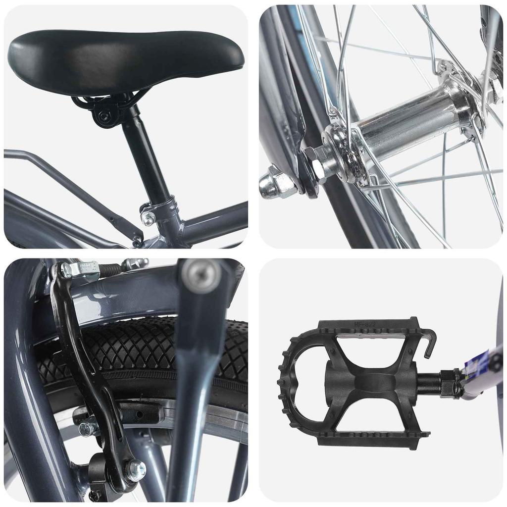 Kids Bike 18 Inches for Ages 5 7 Dark Grey