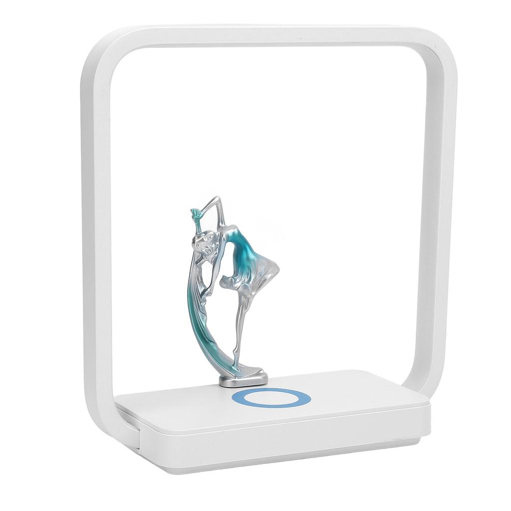 LED-Schreibtischlampe mit kabelloser Ladefunktion Tanzendes Mädchen Berührungsempfindlich Dimmbar 3 Farben Nachttischlampe für