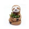 Resin Sloth Succulent Planter: Decorative Animal Flower Pot for Home and Garden.