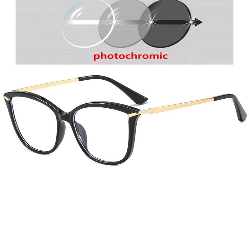 Champagne Cat Eye Prescription Glasses 0 -0.5 -0.75 To -6.0 Astigmatism Blue Light Blocking Women Minus Diopter Eyewear