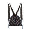 Pleatsmama Brown Polkadot Backpack