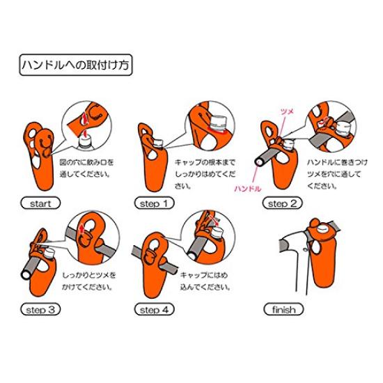 OGK Giken Soft Drink Holder Orange PBH-005,