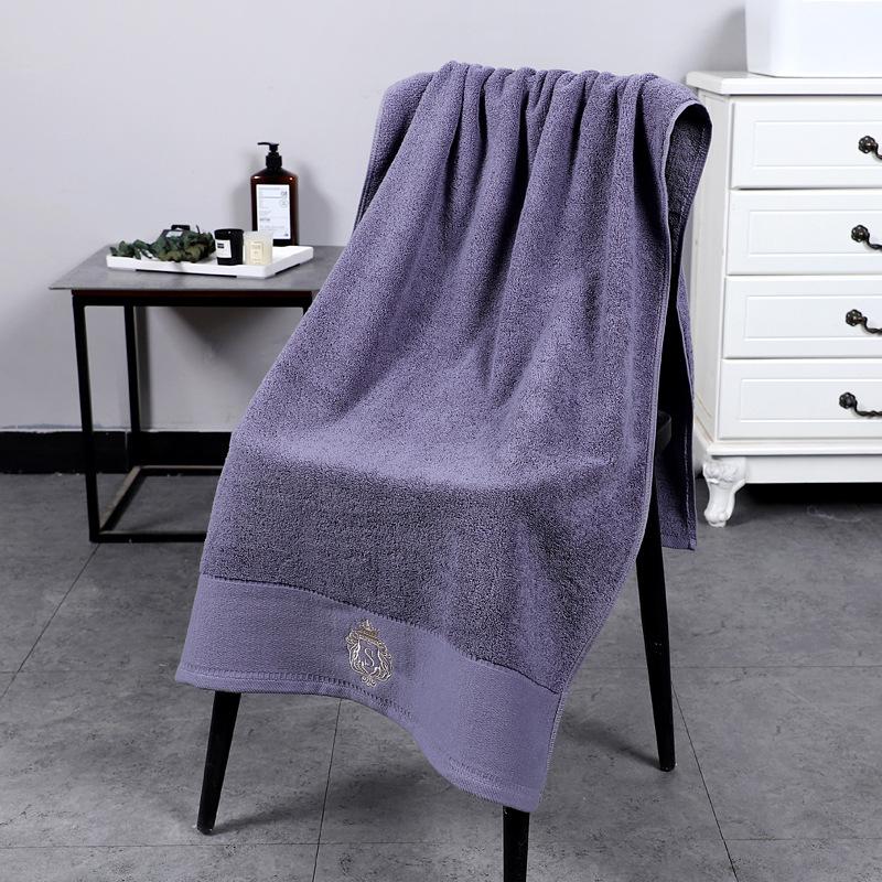 Cotton Luxury Thick Bath Face Towel Crown Embroidery Five Star Hotel Quick-Dry Bath Towels Set Adult Home Bathroom Toalha Toalla