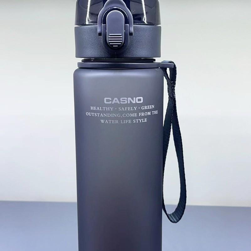 Casino Frosted Sports Water Bottle: Creative Portable Plastic Cup with Lid for Men and Women