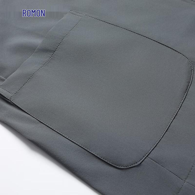 ROMON Men's Summer Ice Silk Anti-Wrinkle Casual Blazer