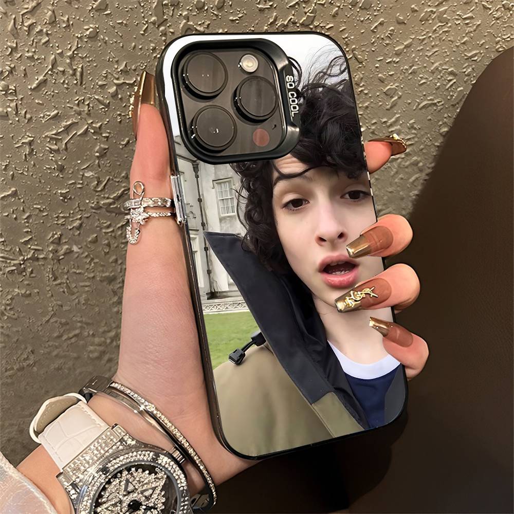 F-Finn W-Wolfhard Phone Case For iPhone 15,16,12,14,13,17,11,E,Pro,Max,Plus,Air,Mini Black TPU Cover