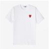 Comme Des Gar Ons Play Red Double HearT T shirT Ax T288 051