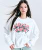 ZEROPLANET Garden Graphic Embroidery Sweatshirt [White]