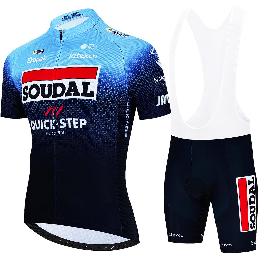 Heren Wielerkleding Set Quick Step Kleding 2026 Fietsen Kleding Zomer Fiets Jersey Fietsjas Man Lente Korte Broek Koersbroek