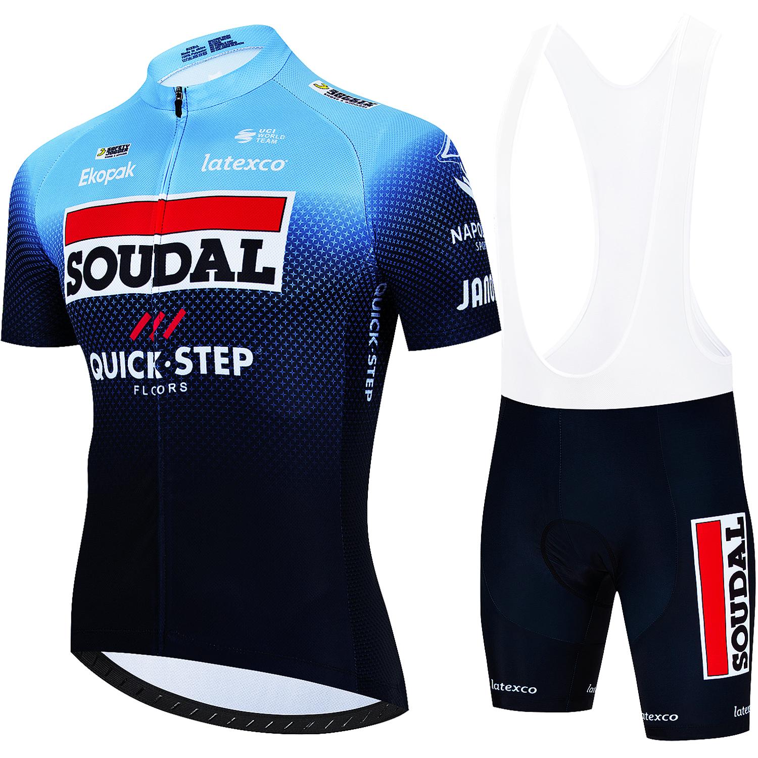 

Men s Cycling Outfit Set Quick Step Clothing 2026 Bicycles Clothes Summer Bike Jersey Cycle Jacket Man Spring Shorts Bib Asian size - L
