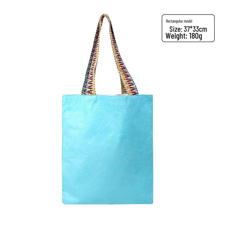 Wasserdichte Kraftpapier-Tragetasche von DuPont - Kreatives Geschenk & Retro-Umhängetasche mit Logo-Aufdruck