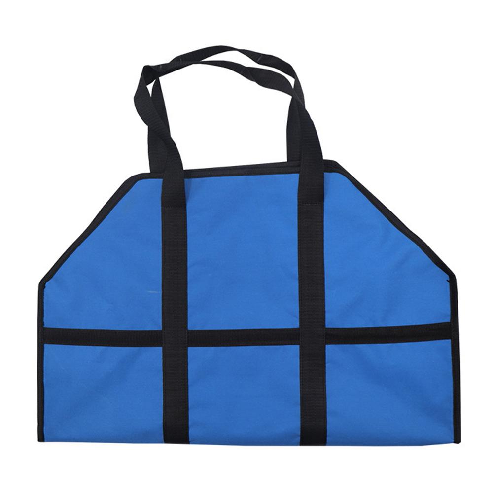 

KG0200 Firewood Log Tote Bag Carrier Oxford Cloth Fireplace Firewood Storage Bag Sapphire