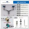 HEIGHTEN 98/110mm Reel Handle for Shimano and Daiwa Arch Engine Series Spinning Reels (110mm - Dark Gray (22STELLA/23AIRITY)) (0333)