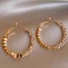 Broken Silver Unique Ring Earrings Light Luxury Design Ear Buckle 1111 New Popular High-end Earrings