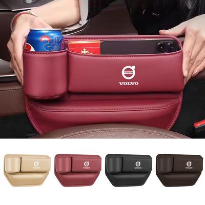 Autositz-Spalt Leder Aufbewahrungsbox Becherhalter Handyhalterung Für RDesign XC90 XC60 S60 V40 XC40 V60 V50 S40 XC70 C30 C70 C40 S70