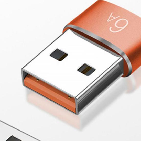 Typ-C Adapter Mini 6A Typ-C Buchse Schnellladung zu USB 3 Stecker Konverter