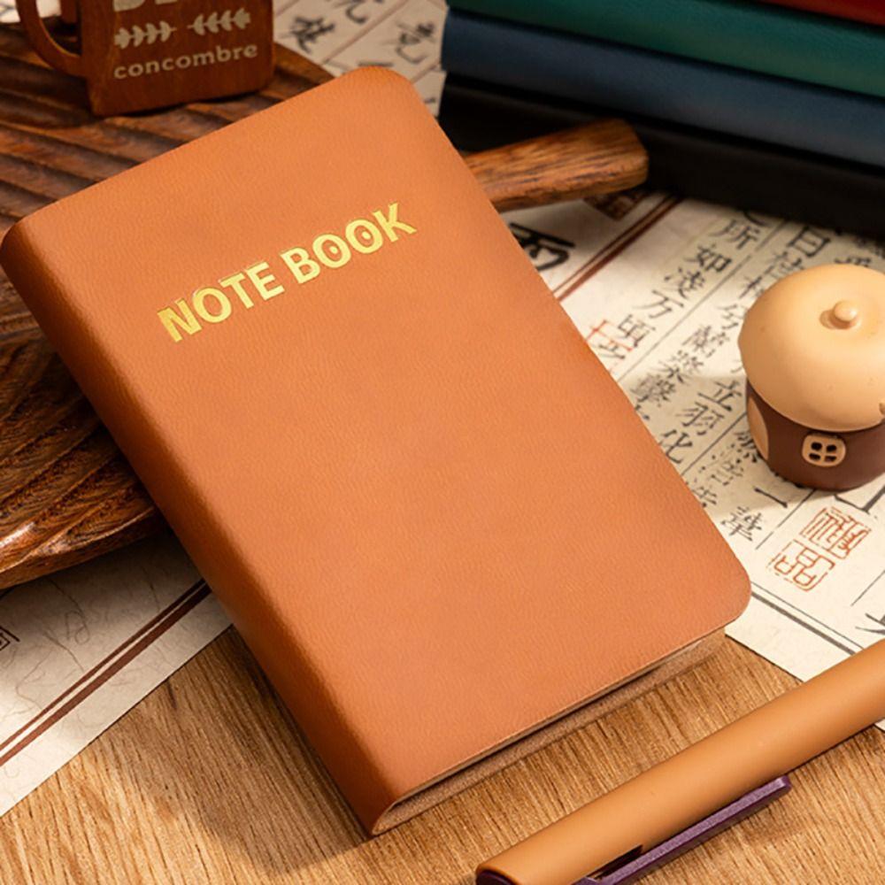 Portable A7 Notebook Horizontal Line Inner Pages Memo Pad Multi-functional Diary Planner Students