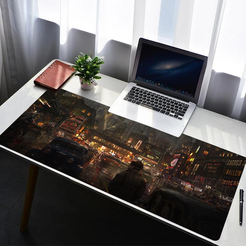 Mauspad PC Gamer Schrank Tastatur Büro Schreibtischmatte Matten B-Bioshock Gaming Zubehör Anime Computer XXL Großer Tisch Mäusematte