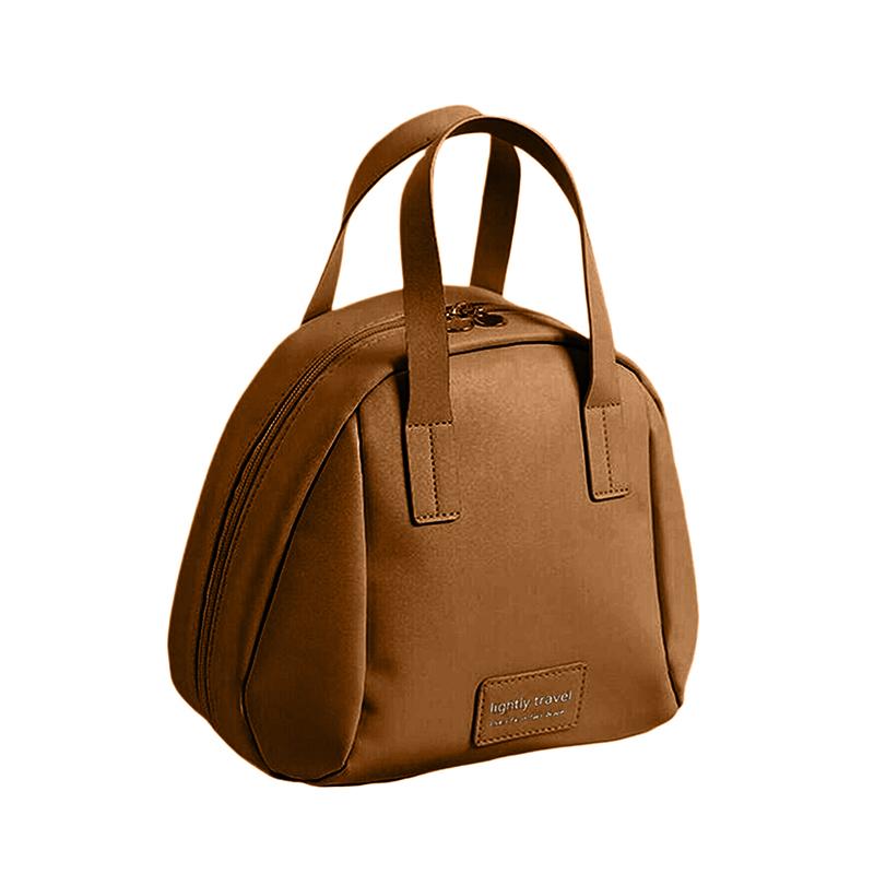 

Дорожный органайзер для косметики, женская сумка для туалетных принадлежностей, большая вместимость, косметичка в виде ракушки, сумка для хранения, роскошная женская портативная косметичка кофейный