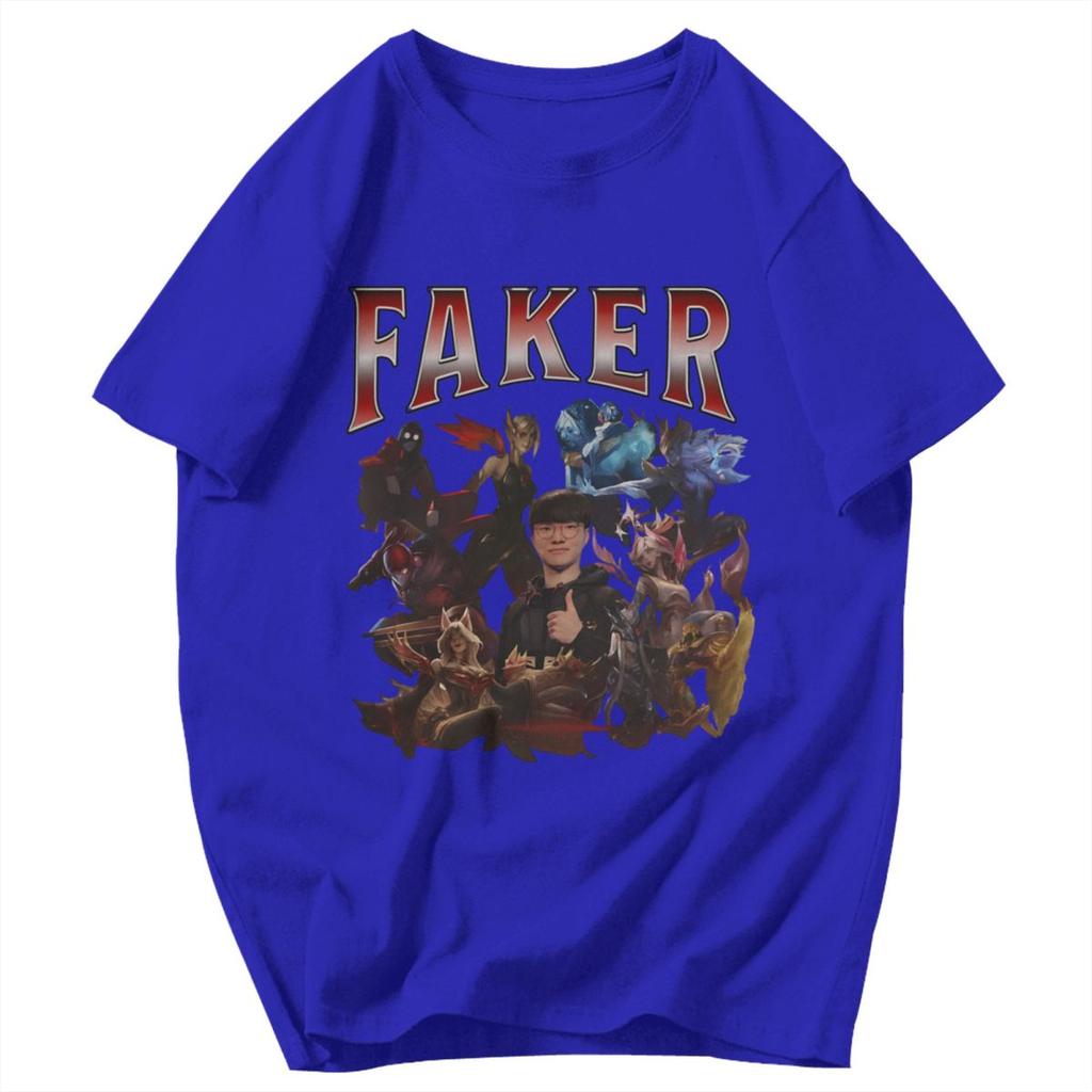 Men T Shirt Faker Trending Summer Y2K Graphic Quality Unisex Clothes T Shirts