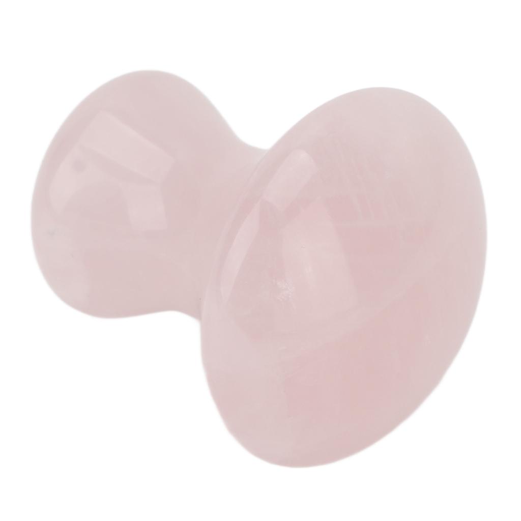 Scraping Stone Tool Mushroom Shape Pink Rose Quartz Gua Sha Scraping Plate for Massage Relax