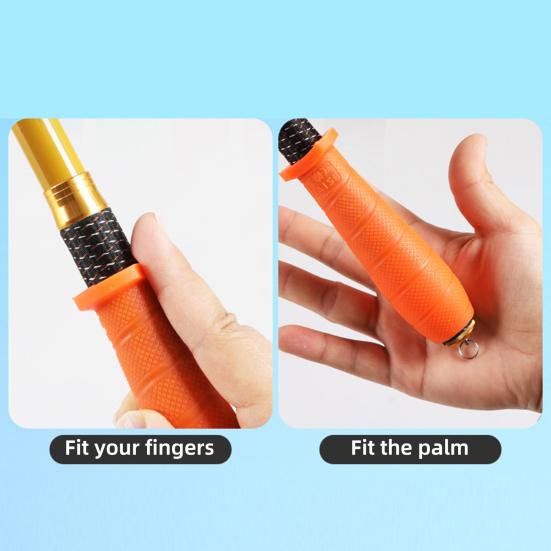 Fishing Rod Cover Anti-Slip Soft Grip Shock Absorption Elastic Quick Disassembly Universal Fishing Rod Sleeve Handle Protector