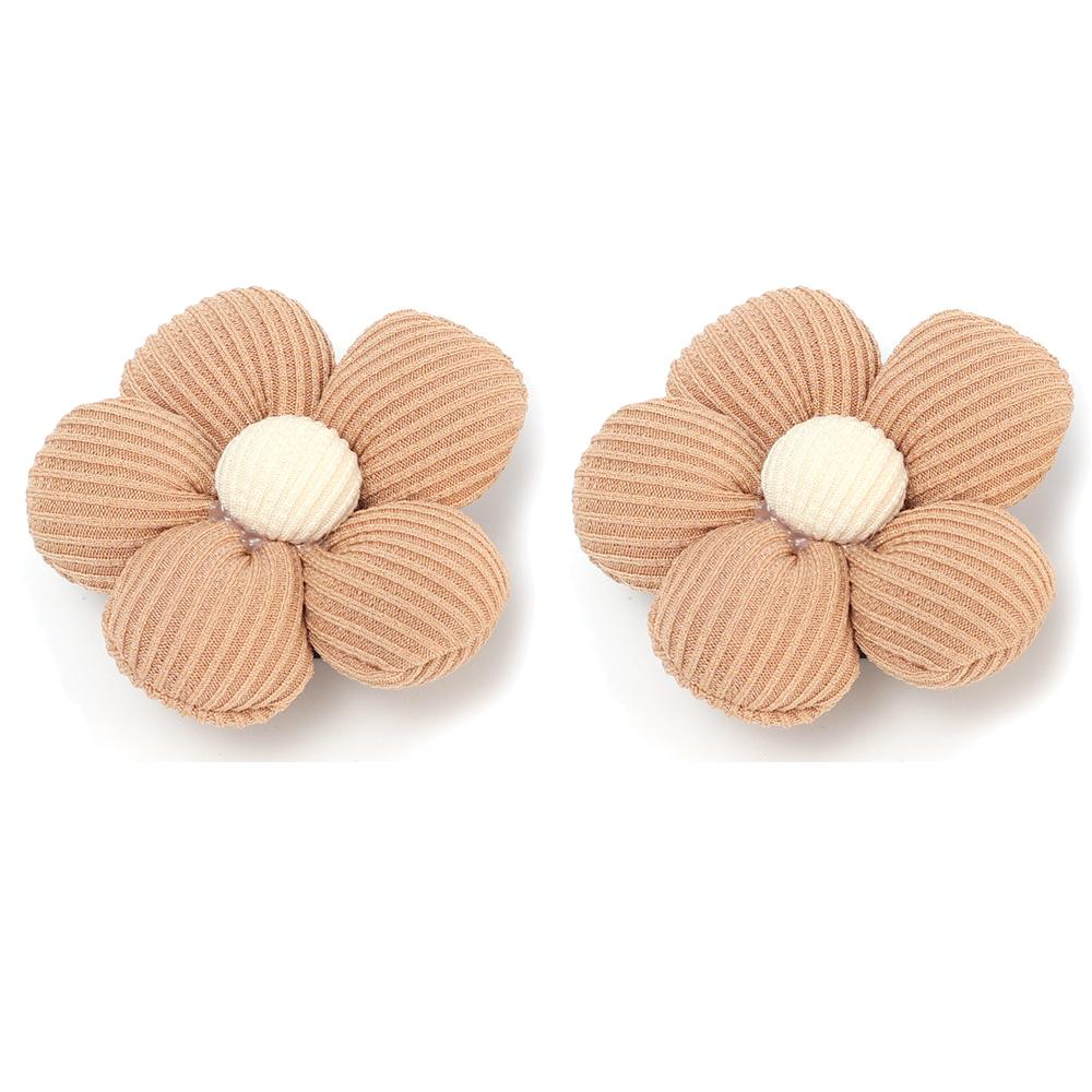 Cute Car Hooks Car Dashboard Center Console Fabric Flower DIY Decoration Accessories Multifunctional Small Self-adhesive Hooks